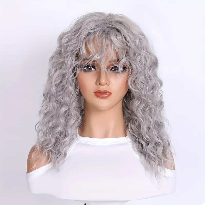 Women'S Accessories Clothing - Ball Woman Simulation Wavy Hair Dance