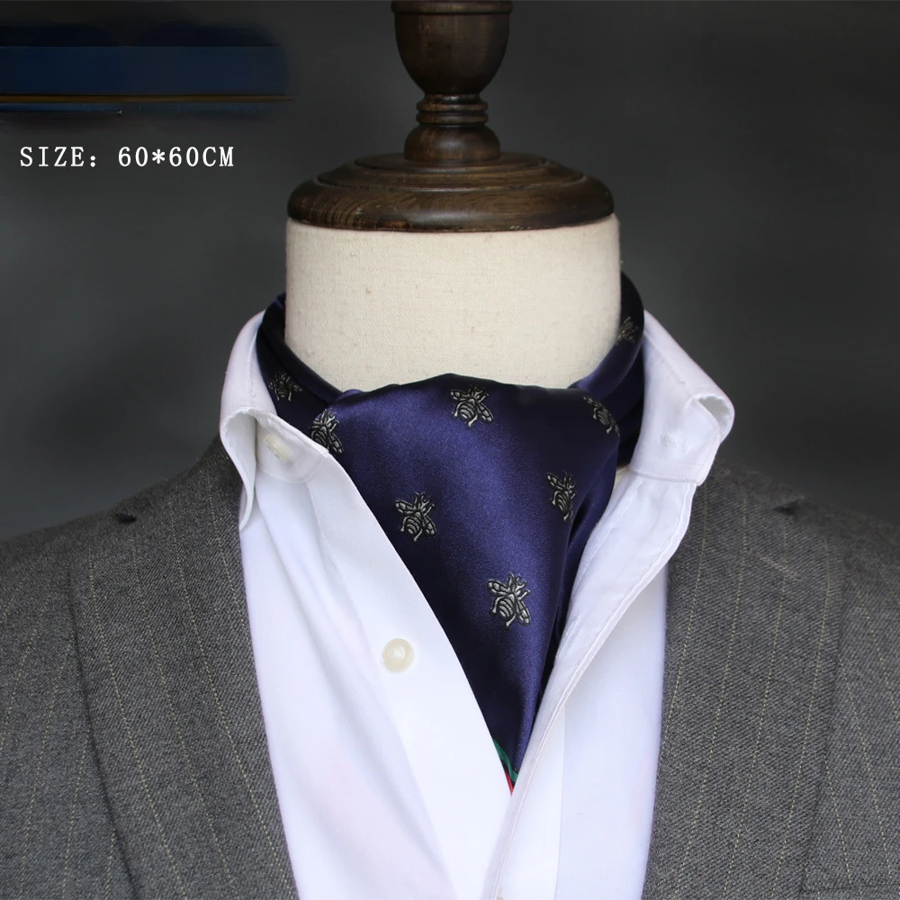 Silk Scarf Square - British Men's Silk Scarf Small Square