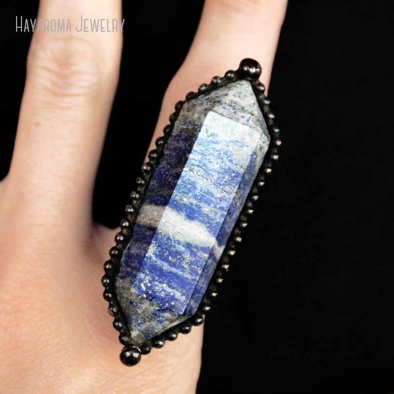 Women'S Emo Accessories - 10pcs Lapis Lazuli Crystal Adjustable Statement