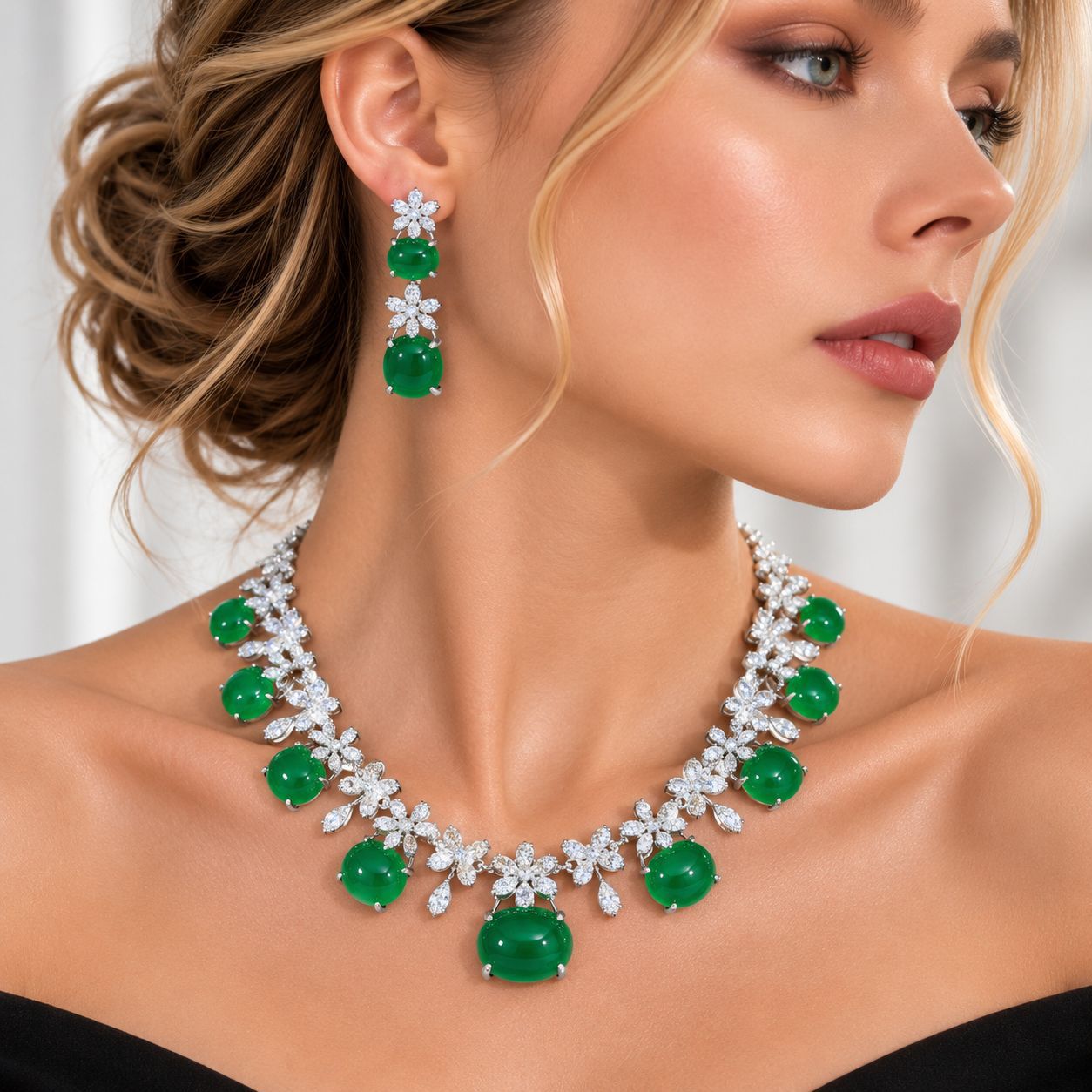 Women Accessories Dubai - Women's Dubai Evening Party Jewelry Set
