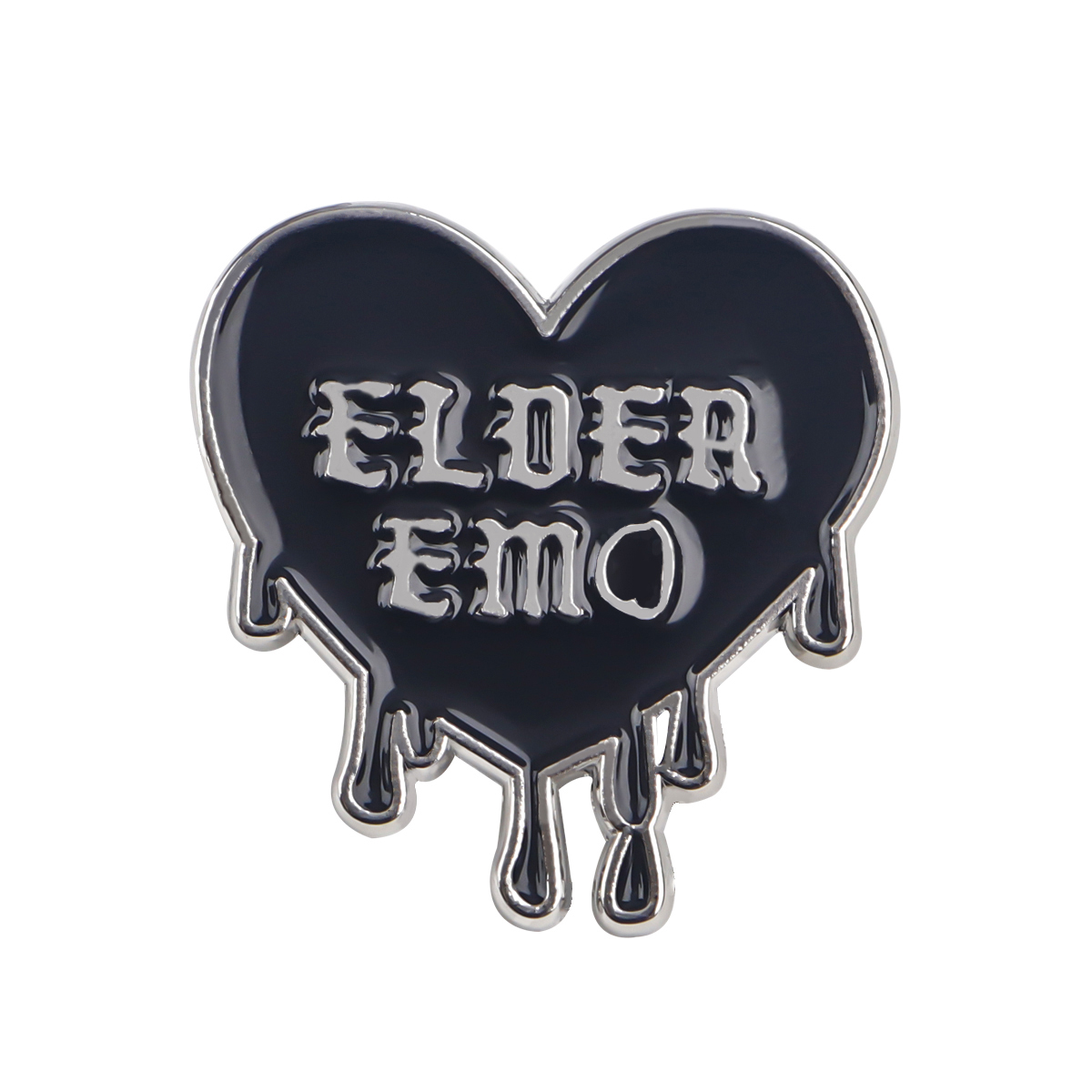 Black Heart Emo Enamel Pin Bro - Women'S Emo Accessories recension och pris