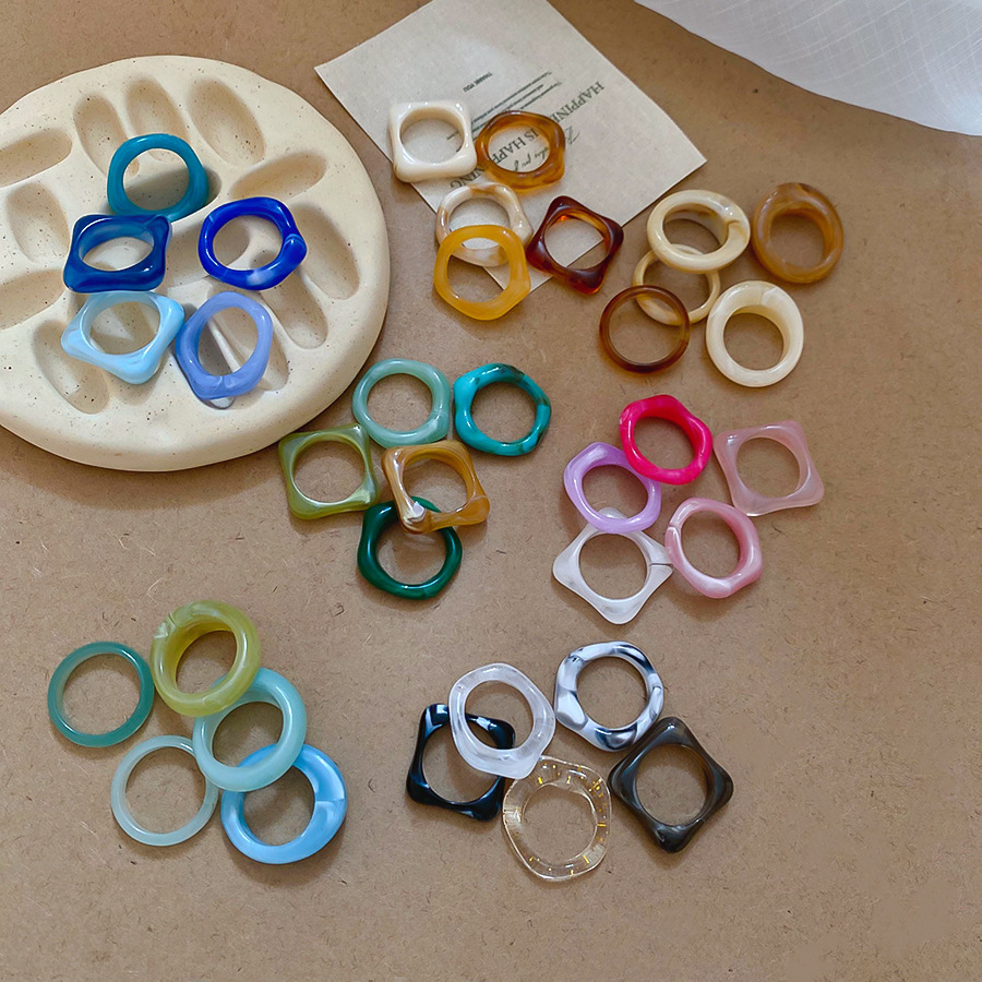 5PCS SET Trendy Colorful Geome - Women'S Emo Accessories recension och pris