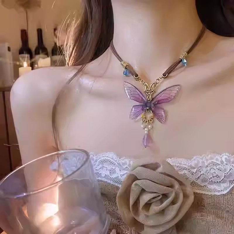 Vintage Resin Butterfly Brown  - Women'S Emo Accessories recension och pris