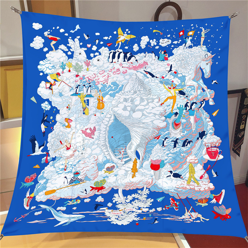 POBING Twill Silk Scarf Women  - Silk Scarf Square recension och pris