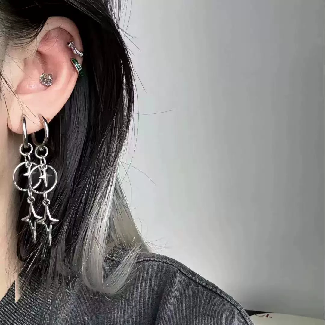 Personalized Punk Cross Star P - Women'S Emo Accessories recension och pris