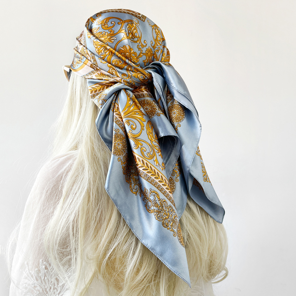 Silk Shawl Satin Square Scarf  - Silk Scarf Square recension och pris