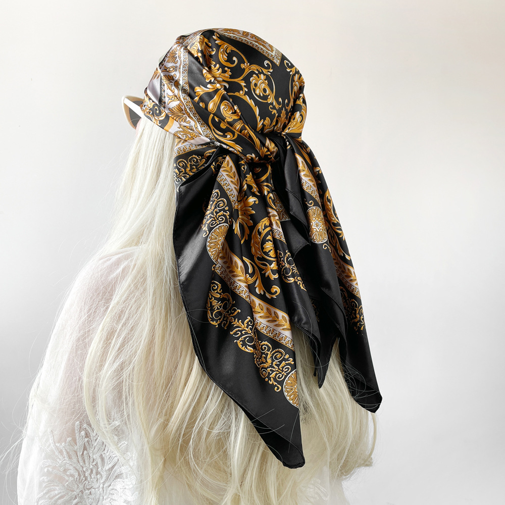 Silk Shawl Satin Square Scarf  - Silk Scarf Square recension och pris