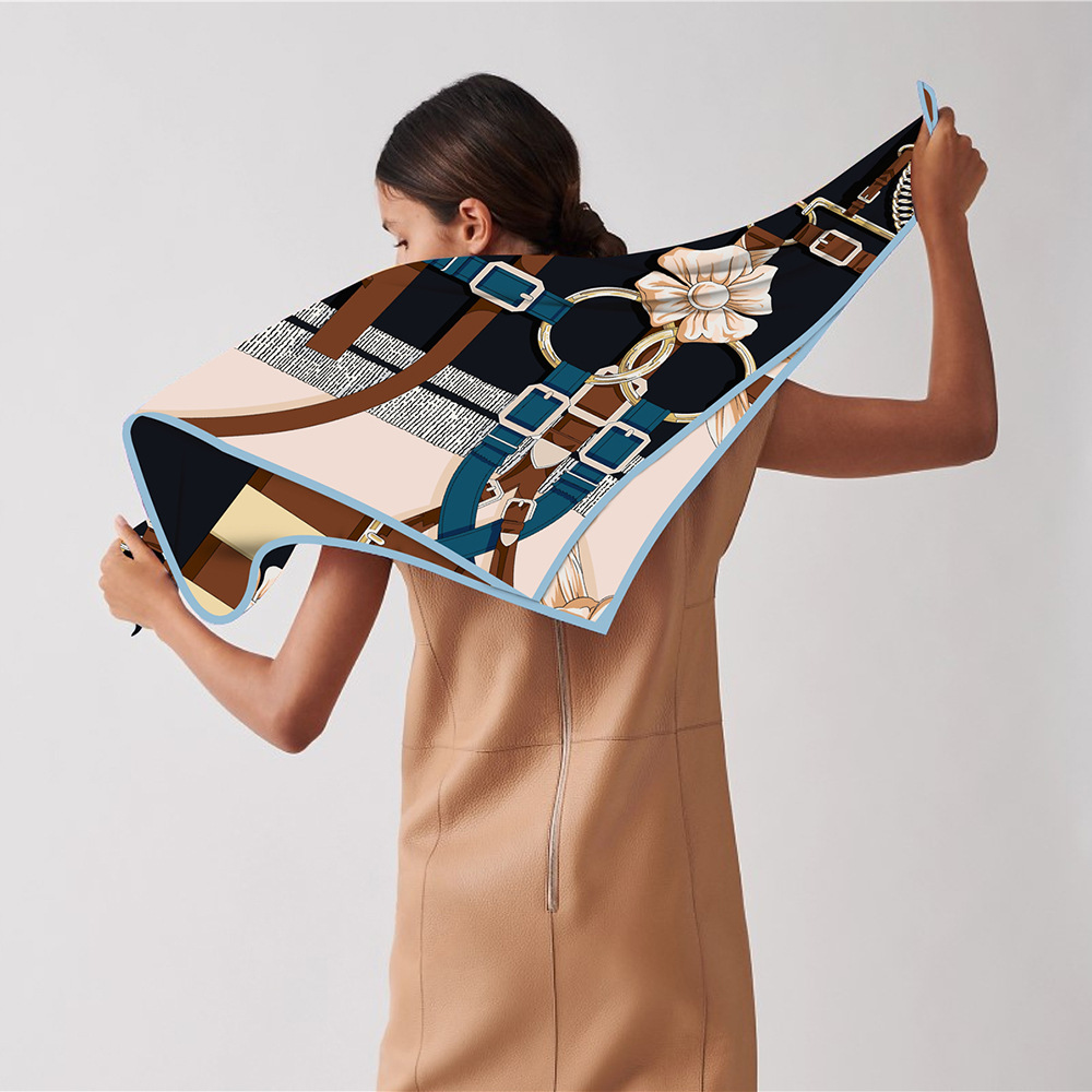 90cm New Design Belt Twill Sil - Silk Scarf Square recension och pris