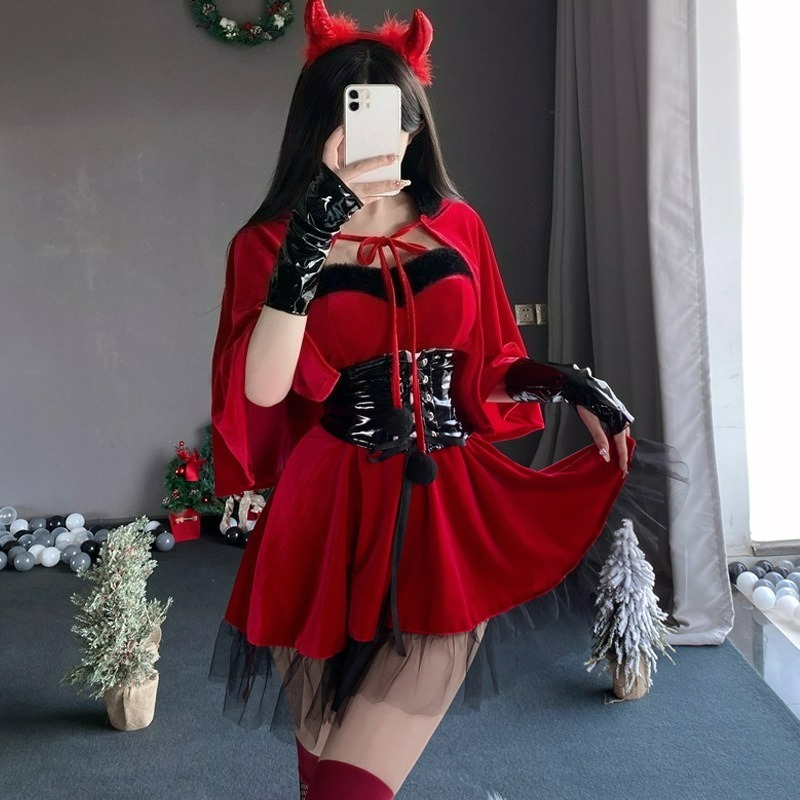 Red Devil Women Cosplay Costum - Women'S Red Accessories recension och pris