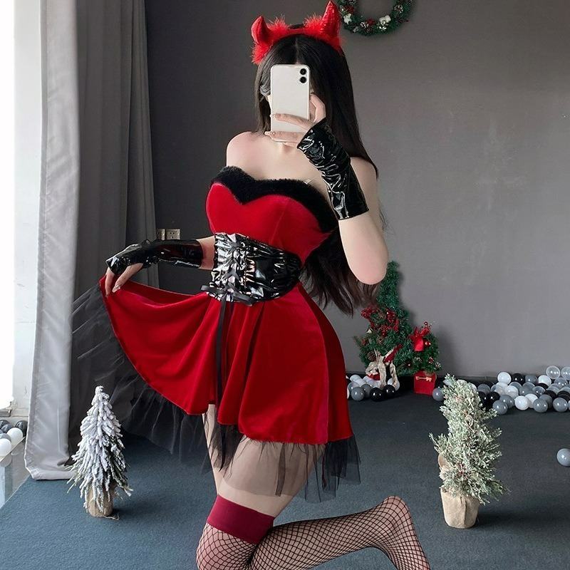 Red Devil Women Cosplay Costum - Women'S Red Accessories recension och pris