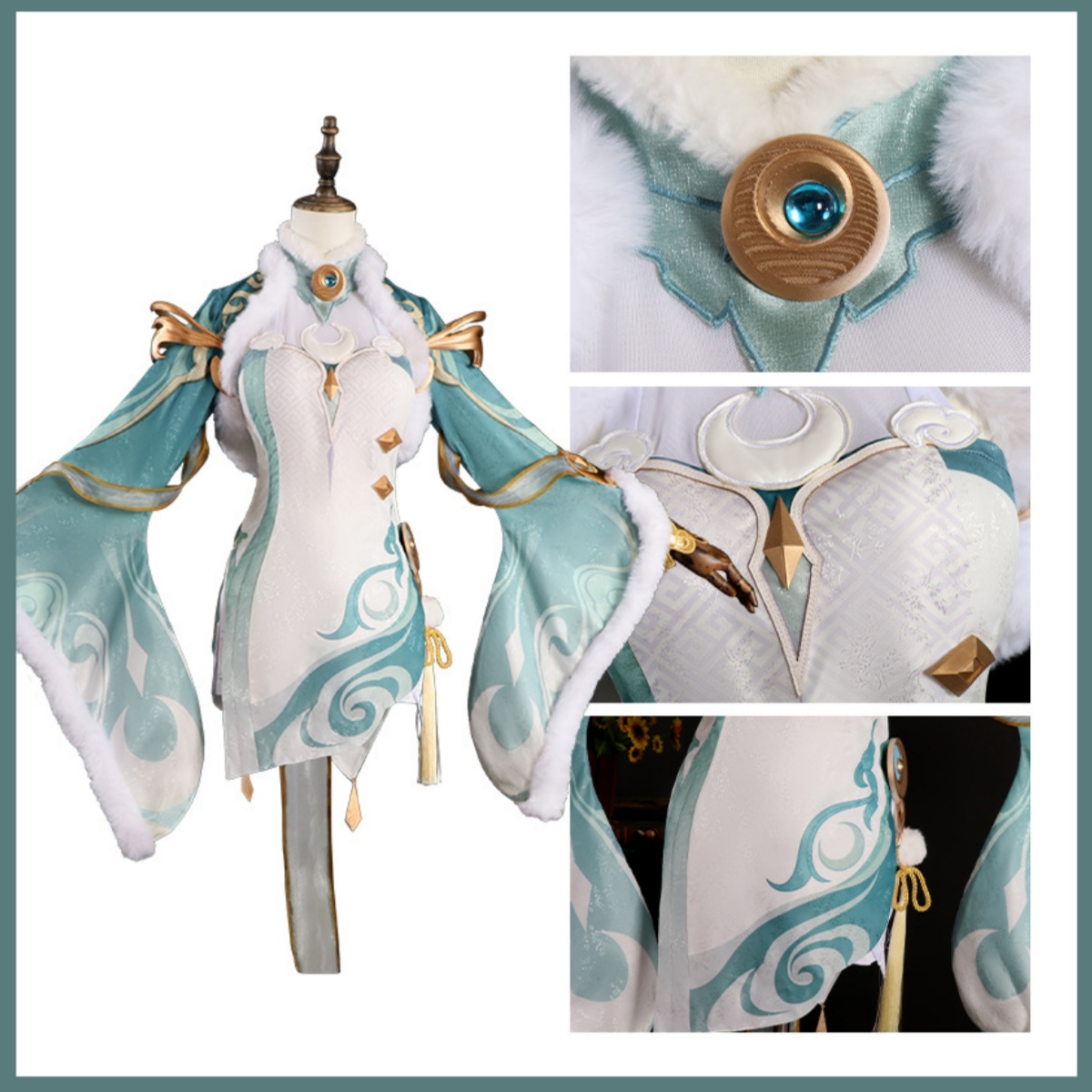 Game Zibai Cosplay Costume Gre - Women'S Accessories Clothing recension och pris