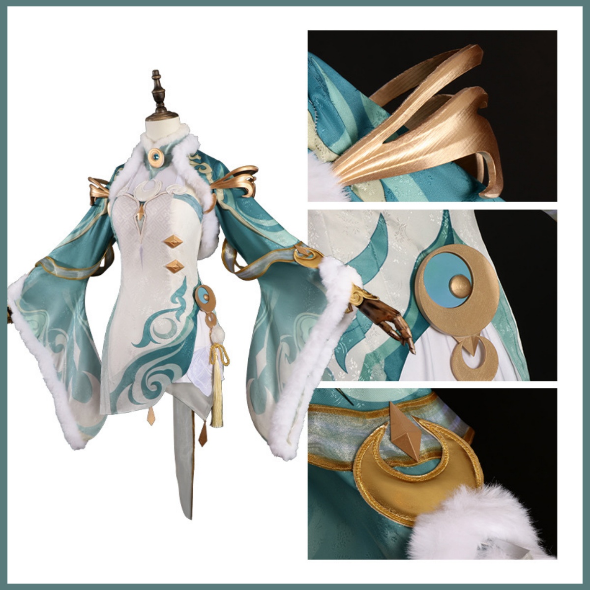 Game Zibai Cosplay Costume Gre - Women'S Accessories Clothing recension och pris