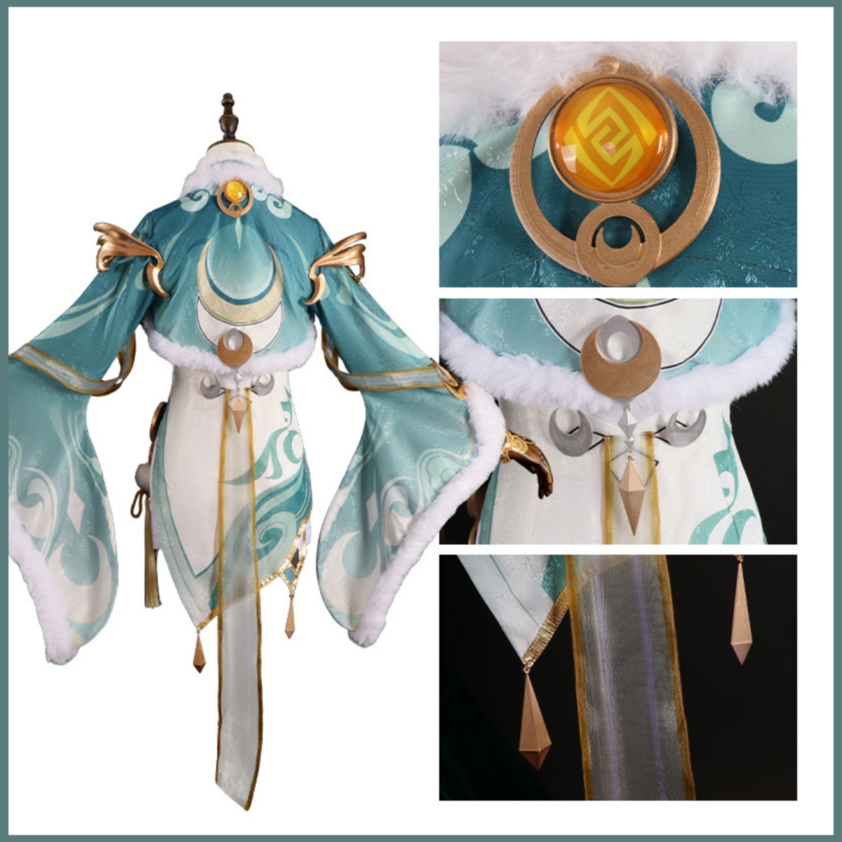 Game Zibai Cosplay Costume Gre - Women'S Accessories Clothing recension och pris
