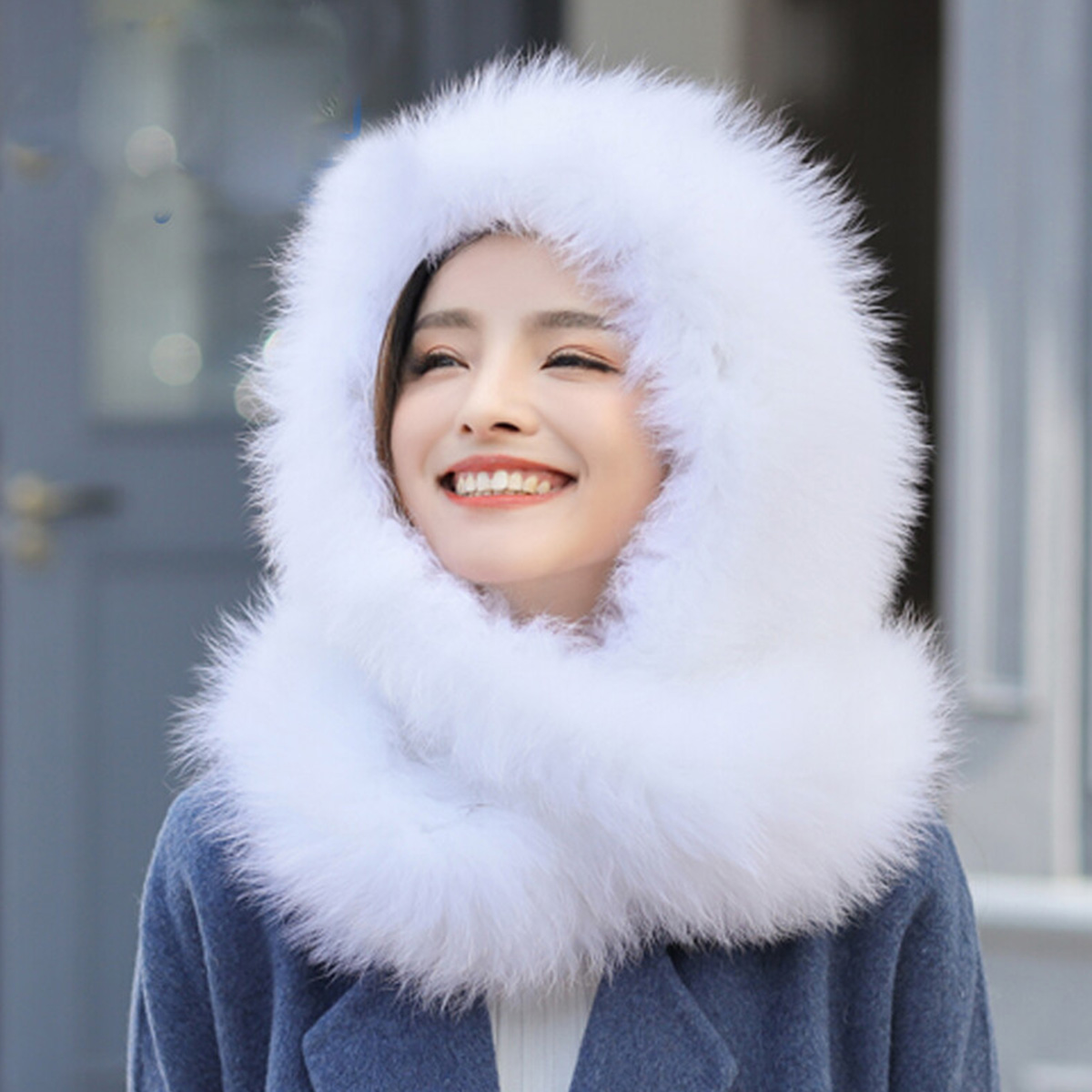 New Real Rabbit Fur Scarf Thic - Women Accessories Sale recension och pris