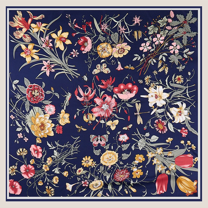 POBING Twill Silk Scarf Women  - Silk Scarf Square recension och pris