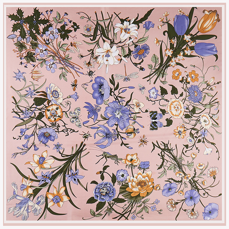 POBING Twill Silk Scarf Women  - Silk Scarf Square recension och pris