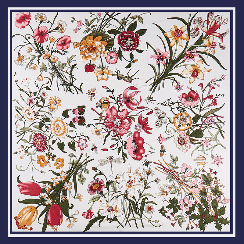 POBING Twill Silk Scarf Women  - Silk Scarf Square recension och pris