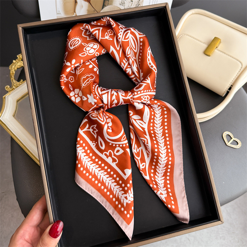 1Pc cashew print fashion silk  - Silk Scarf Square recension och pris