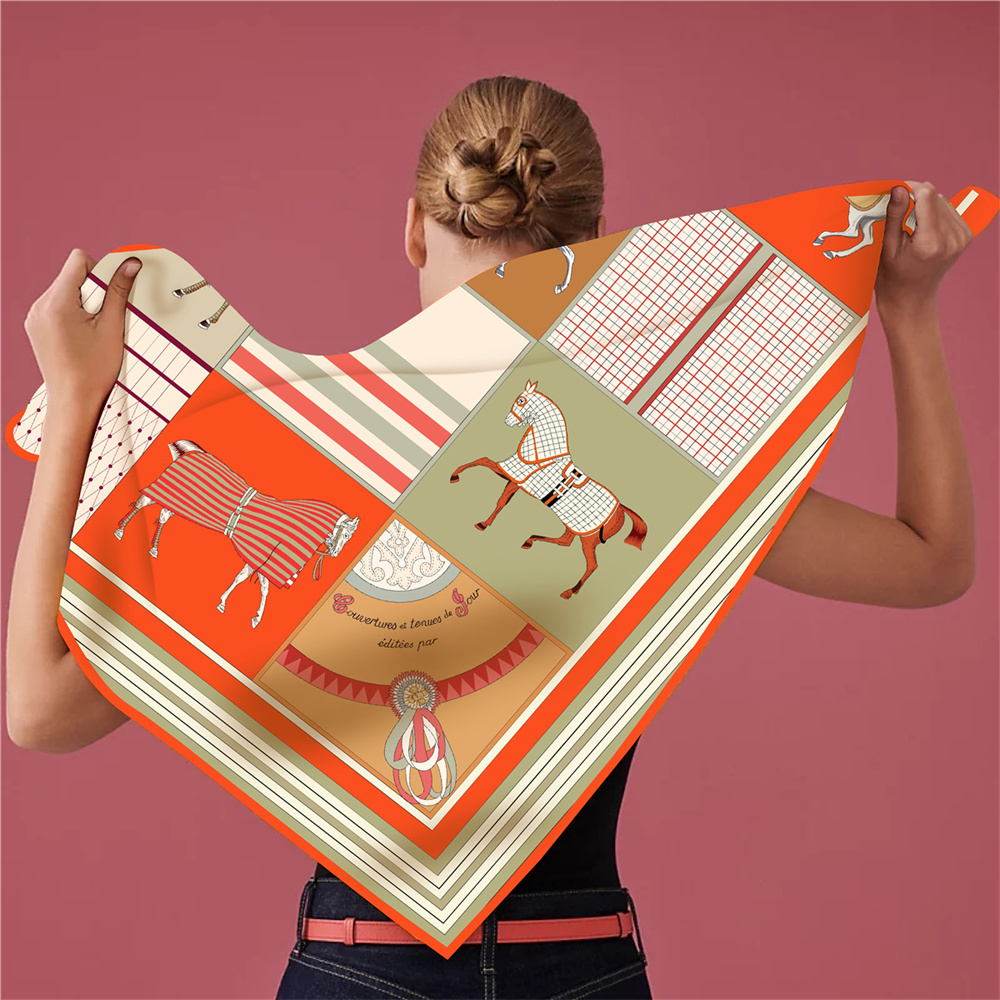 New Design Fashion Printed Sil - Silk Scarf Square recension och pris