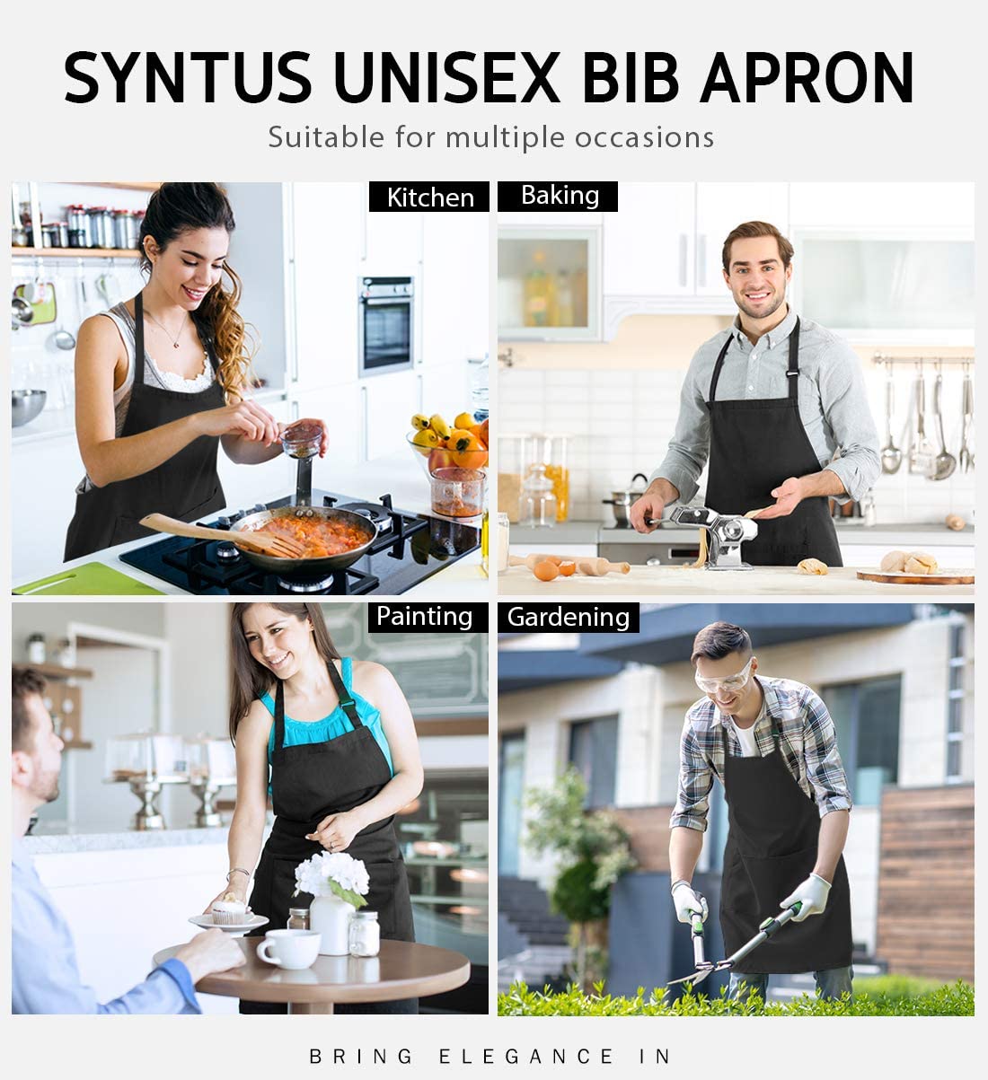 18 Colors Custom LOGO Aprons F - Women Kitchen Accessories recension och pris