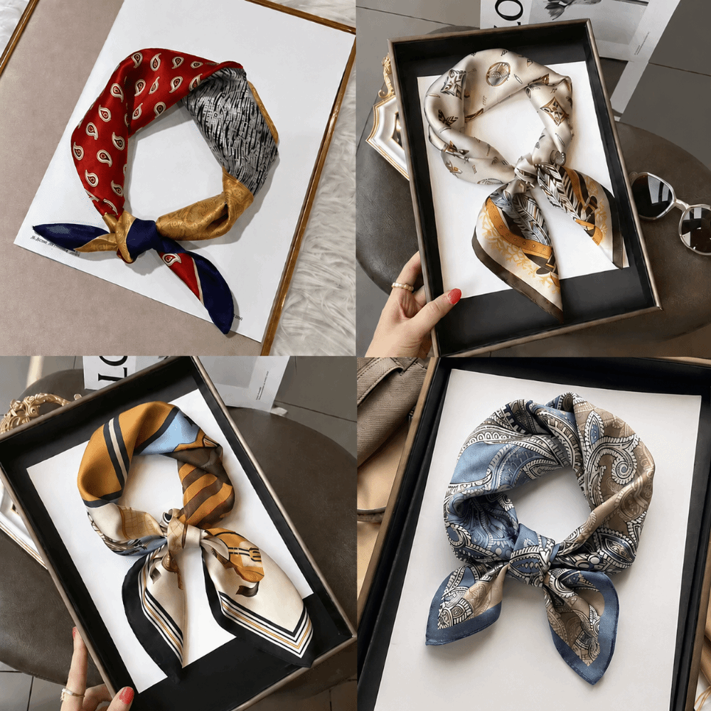 Silk Material Silk Square Scar - Silk Scarf Square recension och pris