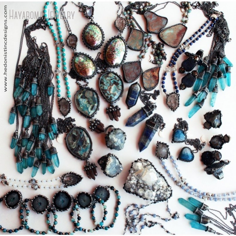 10pcs Lapis Lazuli Crystal Adj - Women'S Emo Accessories recension och pris