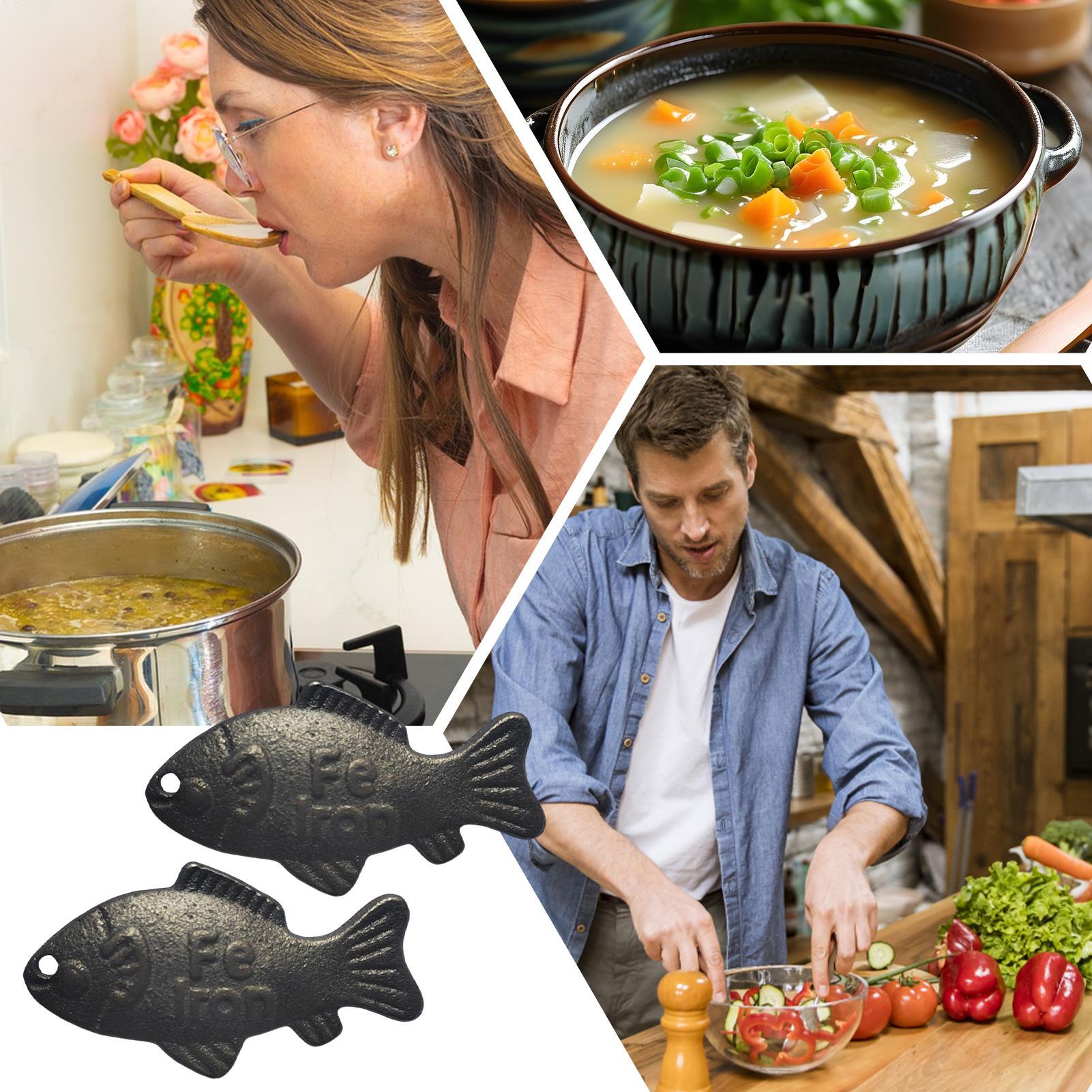 2pcs Iron Fish A Natural Sourc - Women Kitchen Accessories recension och pris