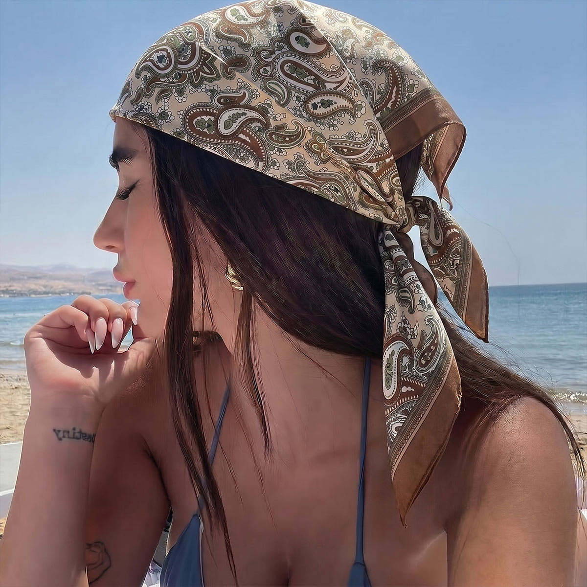 New Design Fashion Square Silk - Silk Scarf Square recension och pris