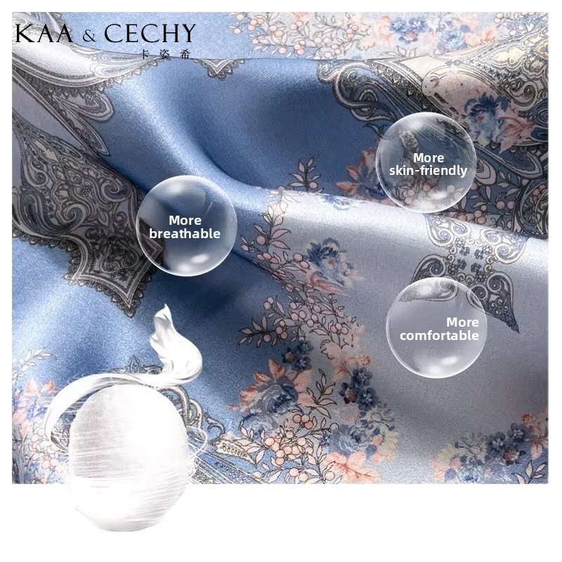 Baroque Floral 100% Mulberry S - Silk Scarf Square recension och pris
