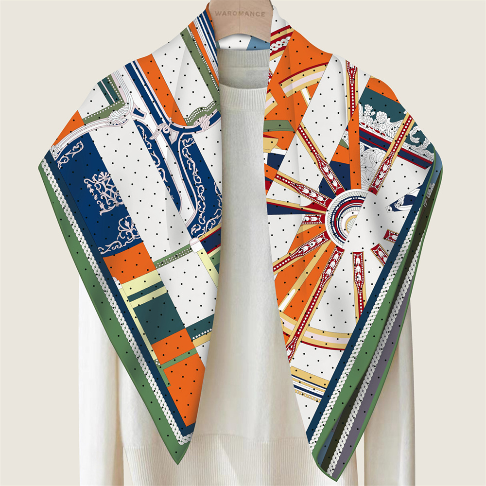 POBING Hand Rolled Twill Silk  - Silk Scarf Square recension och pris